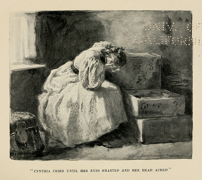 "CYNTHIA CRIED UNTIL HER EYES SMARTED AND HER HEAD ACHED"