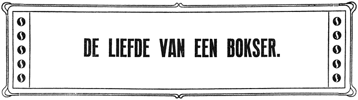 DE LIEFDE VAN EEN BOKSER.