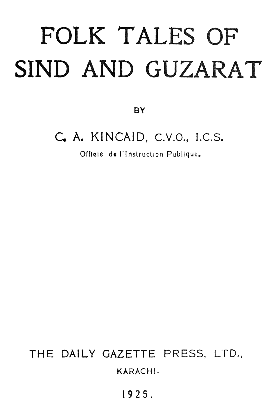 Original Title Page.