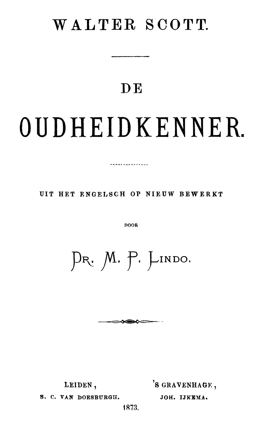 Oorspronkelijke titelpagina.