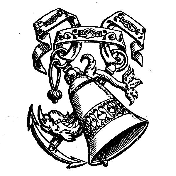 An illustration of a bell and an anchor.