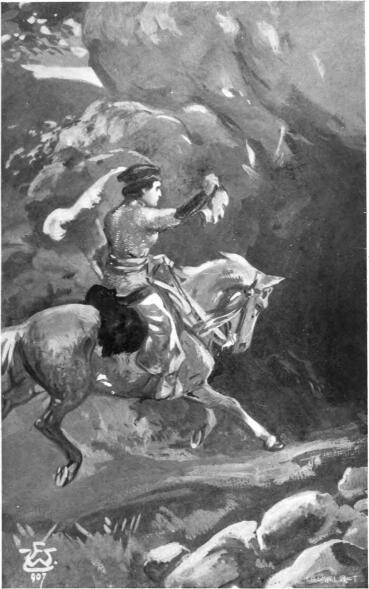 A barlang száján vágtatott be e pillanatban egy fiatal lovag.