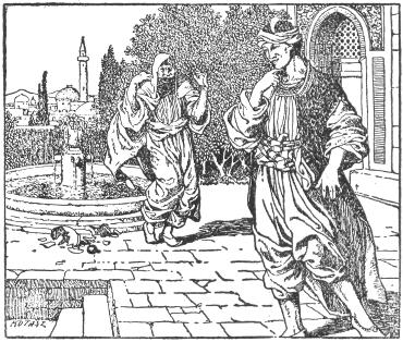 Az öregasszony megátkozza a szultánfit.