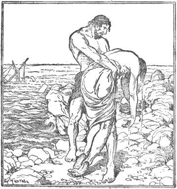 Hazavitte a halottnak tetsző ifjat.