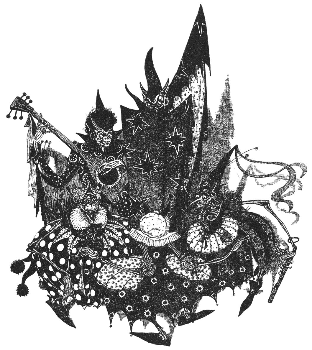 Snuf tokkelt op zijn guitaar.