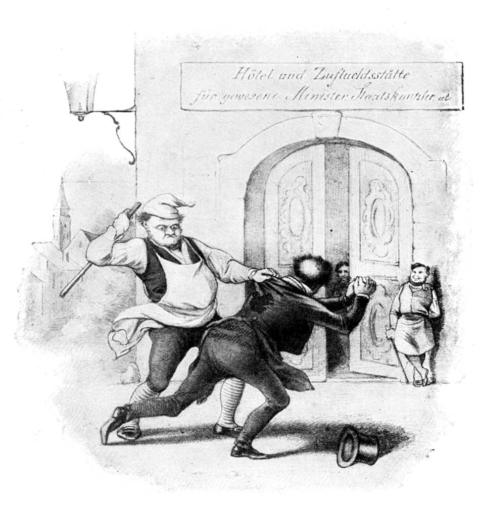 Karikatur aus dem Jahre 1848