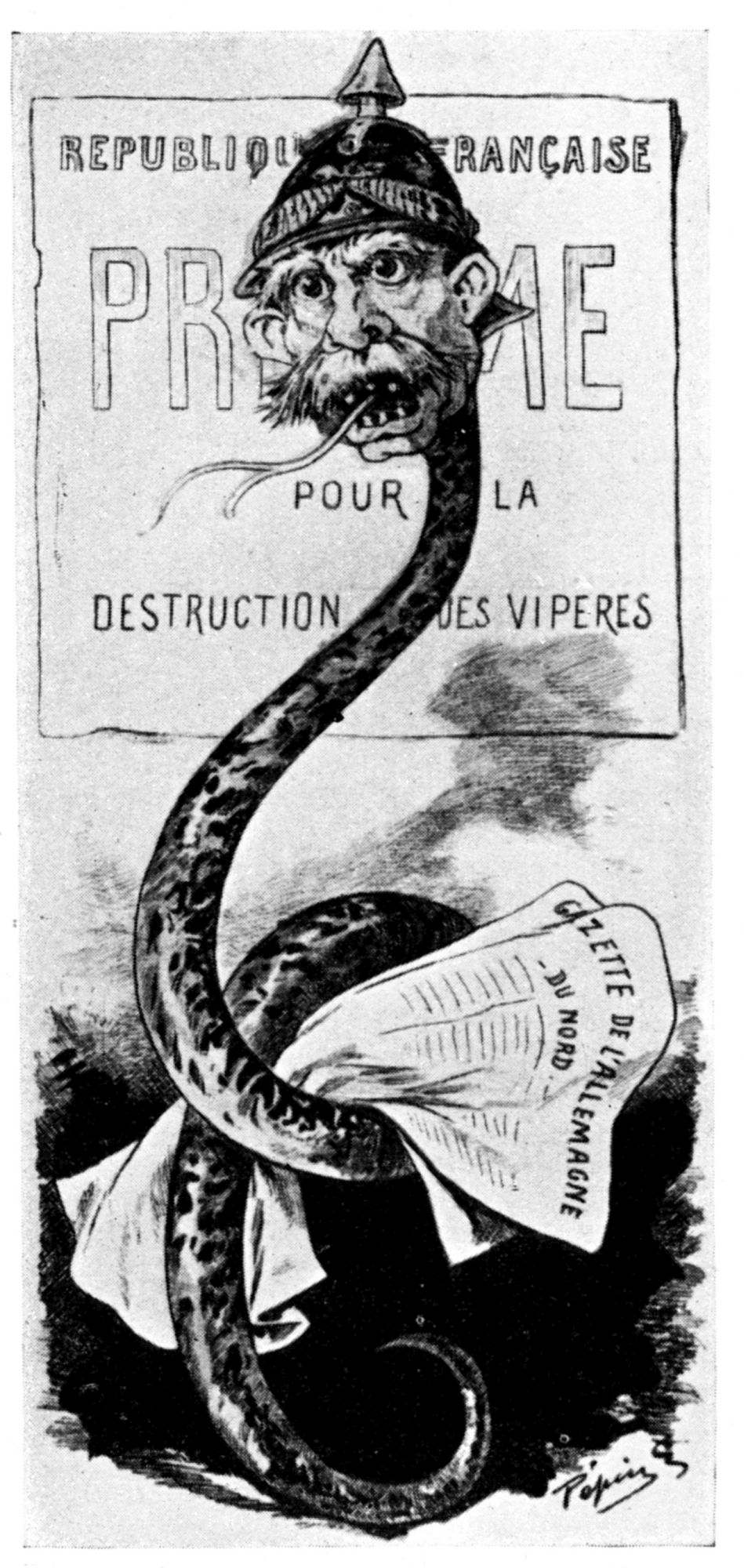 Bismarck hatte in der »Norddeutschen Allgemeinen
Zeitung« einen »kalten Wasserstrahl«
nach Frankreich gesandt.