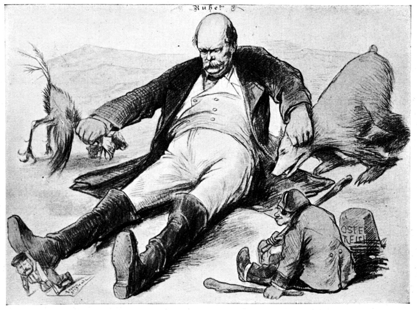 Bismarck führt Österreich und Italien