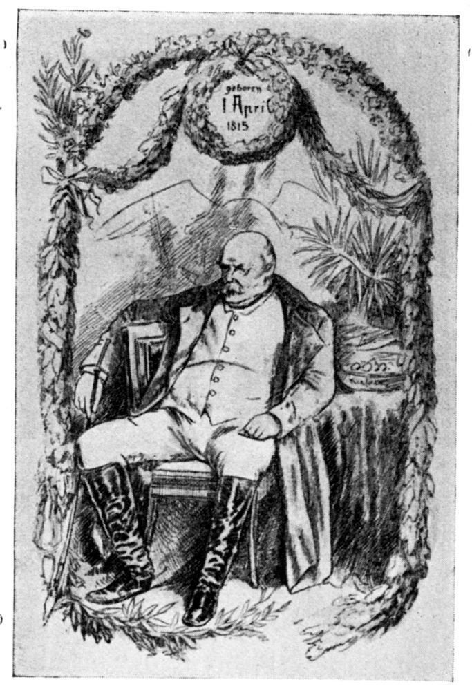 Bismarck als Napoleon auf St. Helena.
