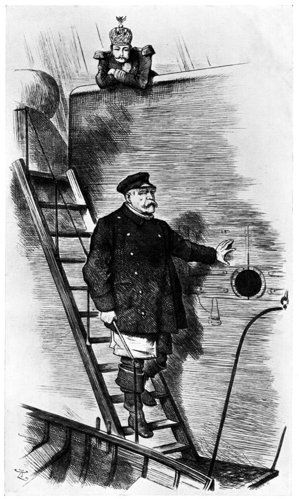 Der Steuermann verläßt das Schiff.