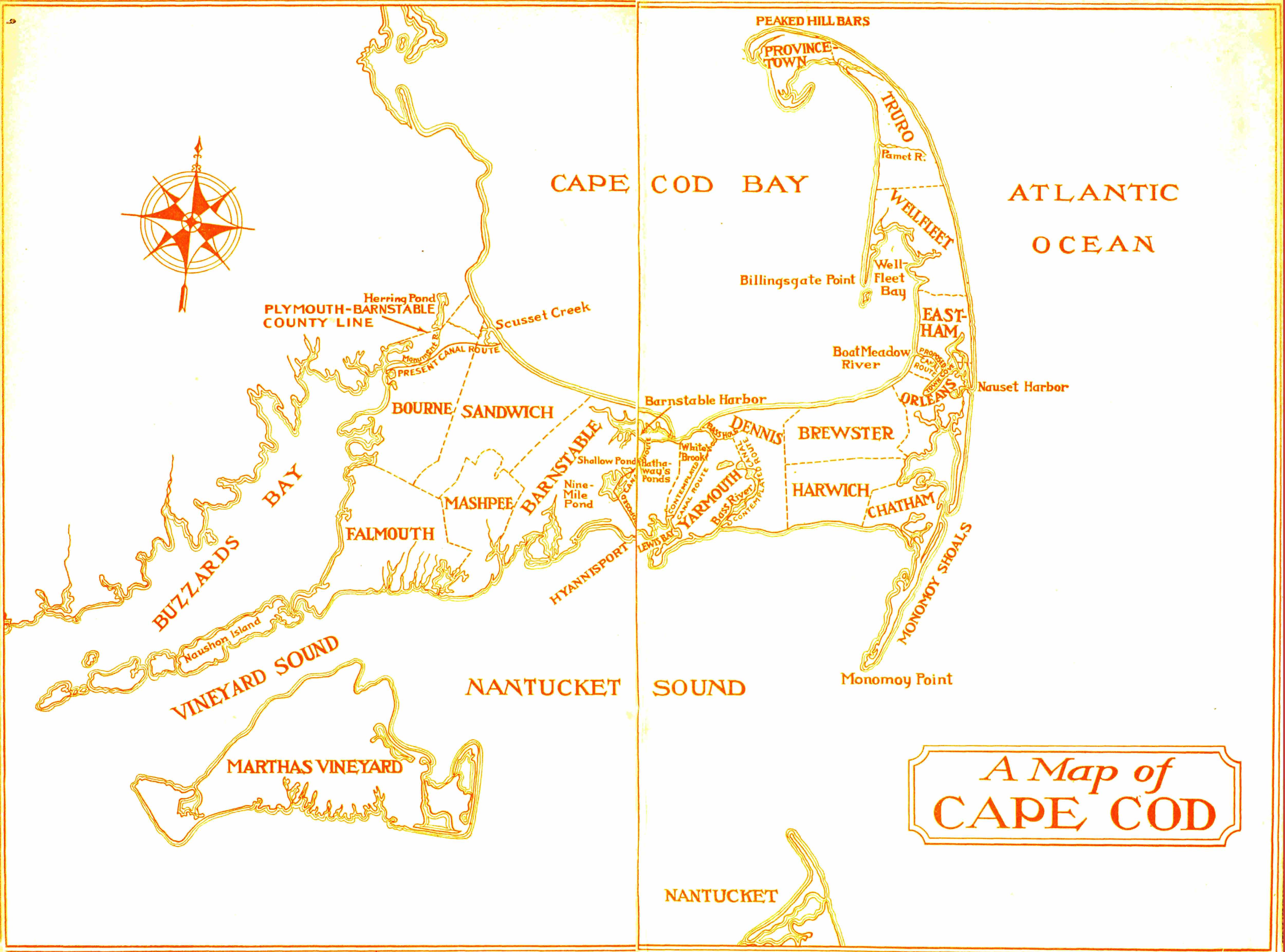 Map of Cape Cod