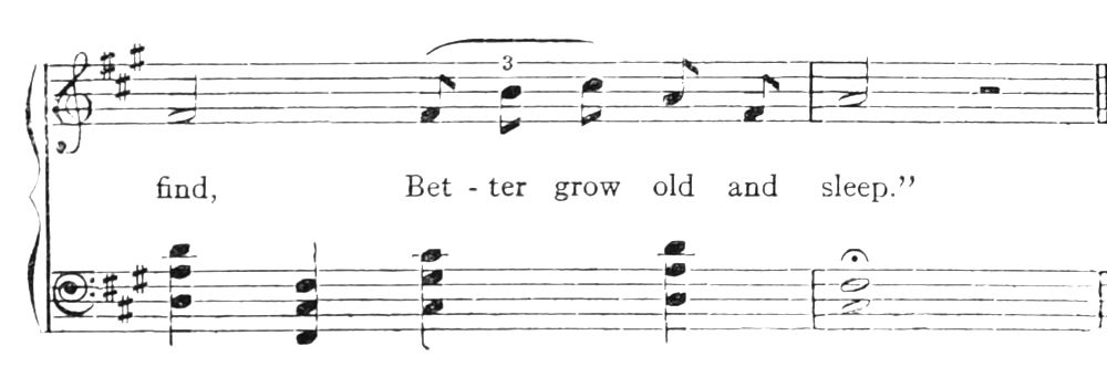 The end of the musical passage.