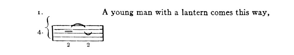 A short passage of music.