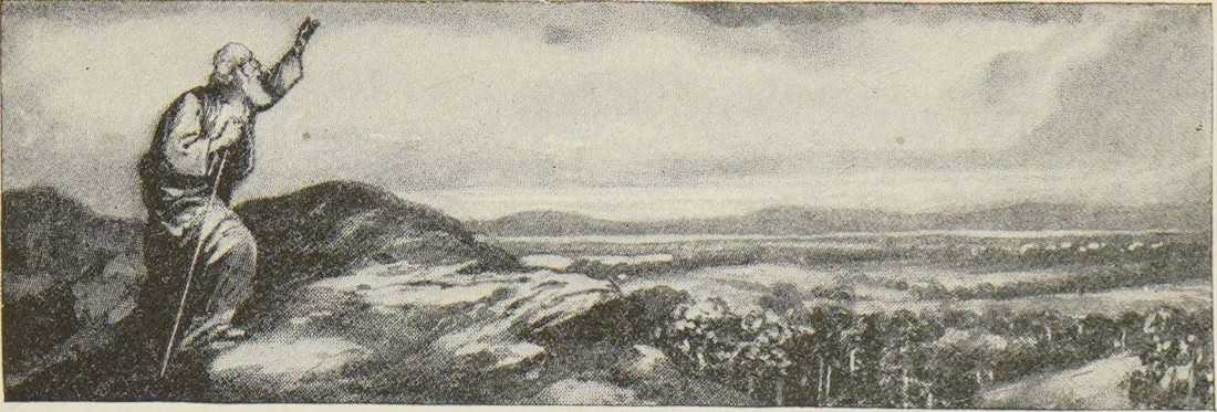 Moses on Mount Pisgah.