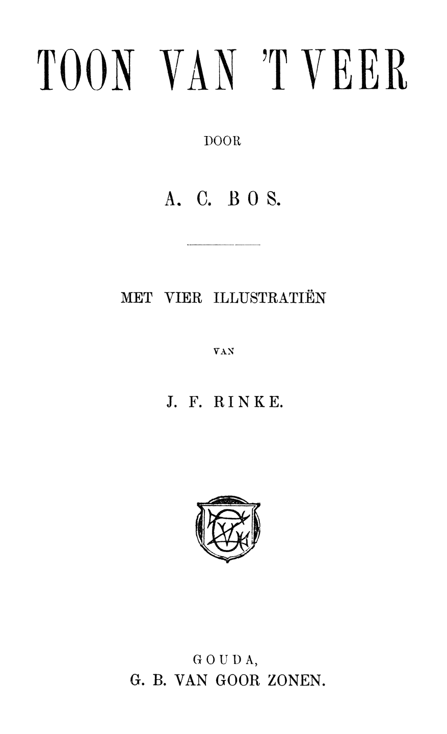 Oorspronkelijke titelpagina.