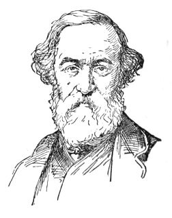 Bust of Elmore, facing forward, full beard and mustache, wavy hair.