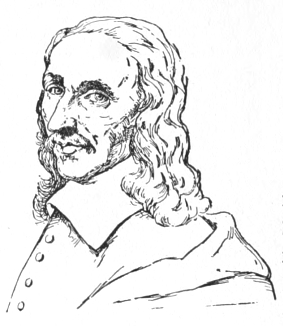 Bust of Everdingen, facing slightly left, gazing forward; short mustache, wavy hair to his shoulders.