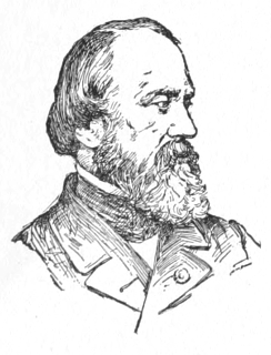 Bust of Flandrin, facing right. Full beard and mustache, thinnning hair at forehead; hair clipped to nape.