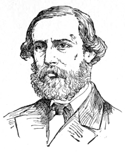 Bust of Frère, facing slightly left; full beard and mustache, receding hairline, wavy hair.