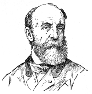 Bust of Fromentin, facng slightly right; full beard and mustache, receding hairline.