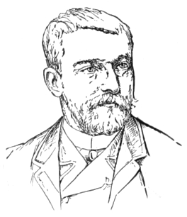 Bust of Gervex, facing slightly right. Trimmed beard and mustache, short hair.