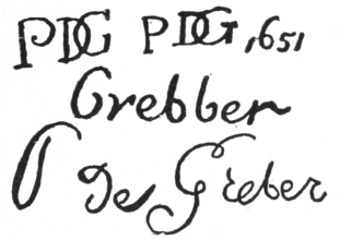 interlocked intials PDG 1651; signatures: Grebber, P de Greber