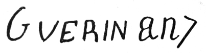 Printed signature: Gverin an7