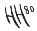 Initials: H H 80