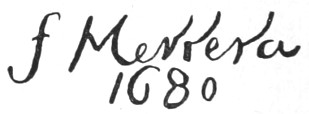 Signature: f Merrera 1680