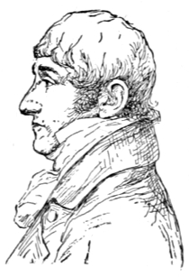 Bust of Howard, facing left; clean shaven, short hair.