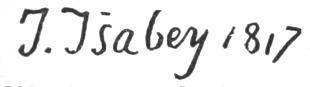 Signature: J Isabey 1817