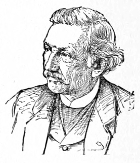 Bust of Jacque, facing slightly left; mustache, wavy hair.