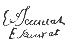 Two signatures: E Seccurat