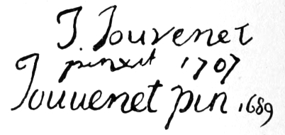 Signatures: J. Jouvenet pinxit 1707; Jouvenet pin 1689