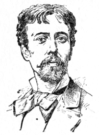 Bust of Kaemmerer, facing forward; mustache and short beard; short hair.