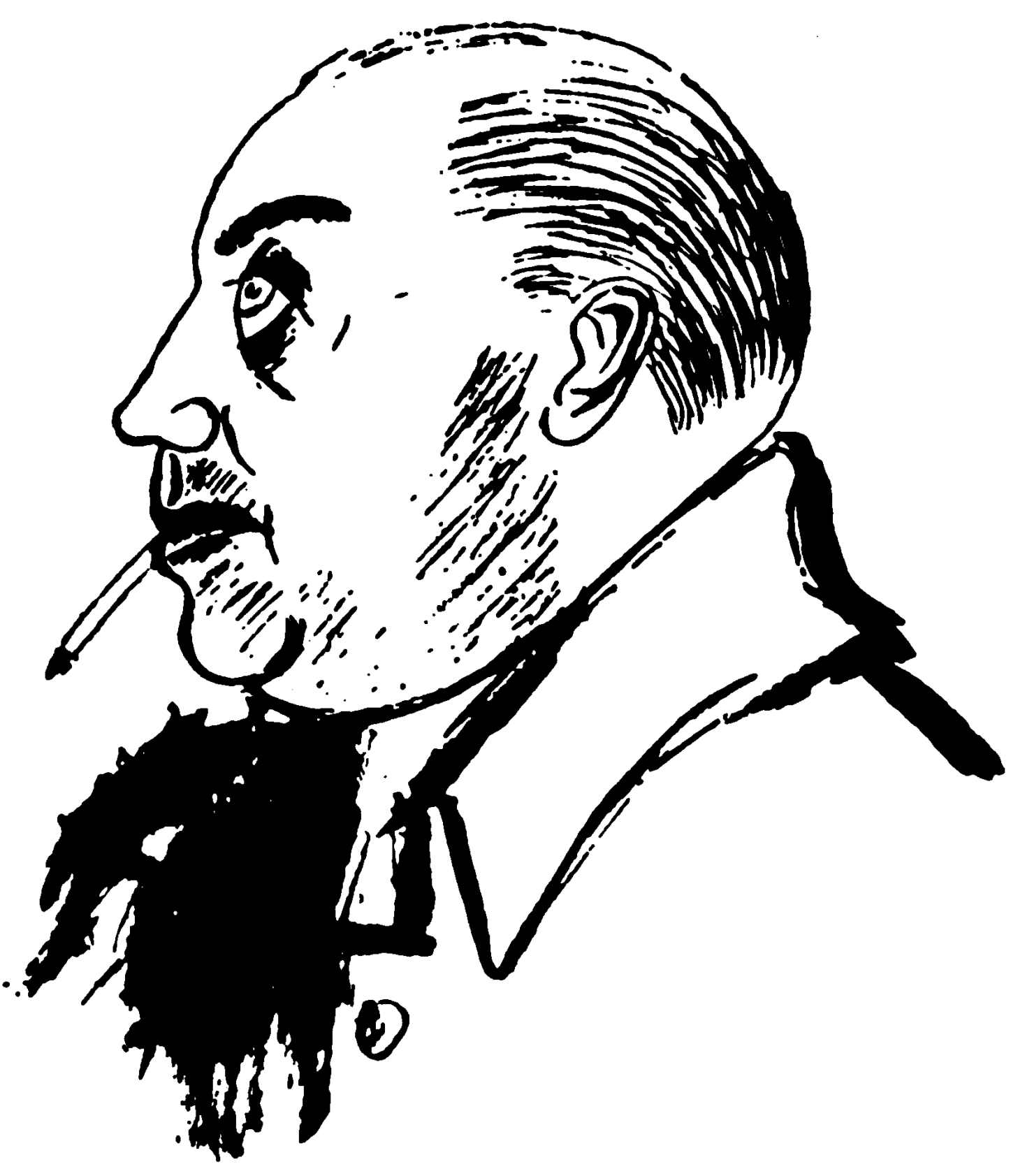 Man smoking cigarette