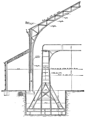 FIG. 5.--DETAILS OF THE TRUSSAND SUPPORT FOR THE CRANE.