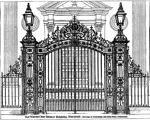 Old Wrought Iron Gates, Guildhall.