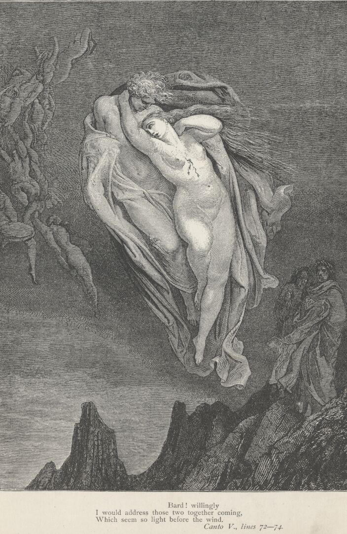 Dante Alighieri, La Divina Commedia, L'Inferno (The Divine Comedy, Hell) -  Canto XXXI (31): illustration by Gustave Doré for lines 82-84 'This proud  one / Would of his strength against almighty Jove /