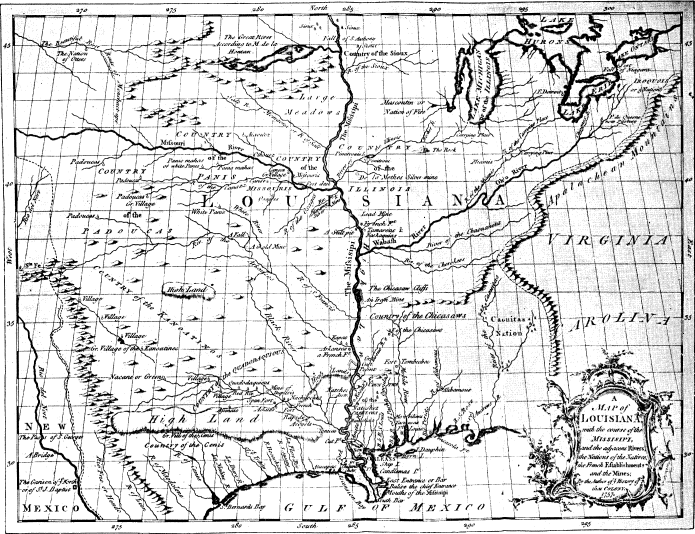 A Map of Louisiana