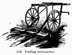 [Illustration: Fig. 119. Trailing sled-marker.]