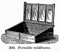[Illustration: Fig. 200. Portable coldframe.]
