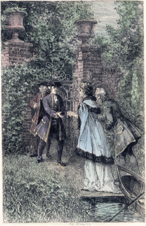 The First Meeting of Mrs. Robinson and the Prince of Wales Original Etching by Adrien Marcel