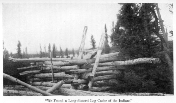 We Found a Long-disused Log Cache of the Indians