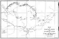 Map of Portage Route from Hamilton Inlet to Lake Michikamau Labrador